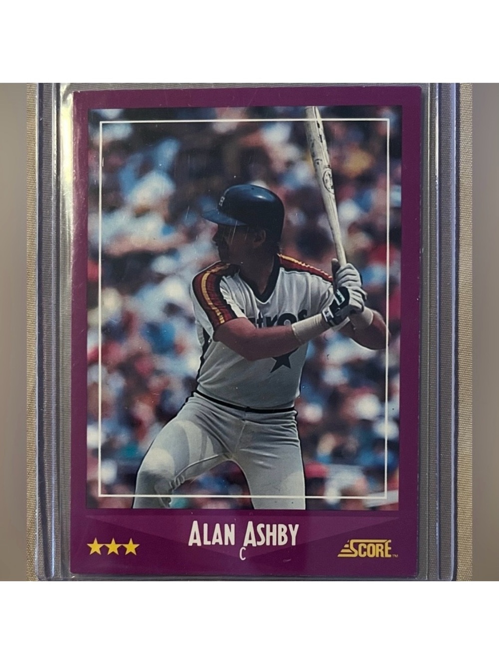 Vintage Alan Ashby 1988 Score #73 Houston Astros MLB Baseball Trading Card